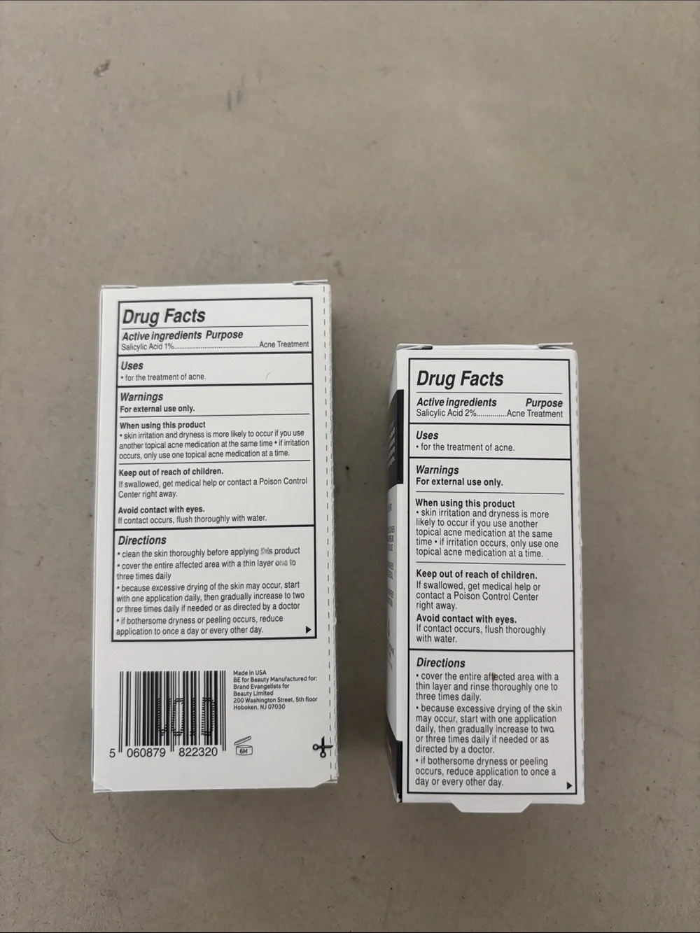 NIB The Inkey List bundle: Succinic Acid Treatment and Salicylic Acid Cleanser